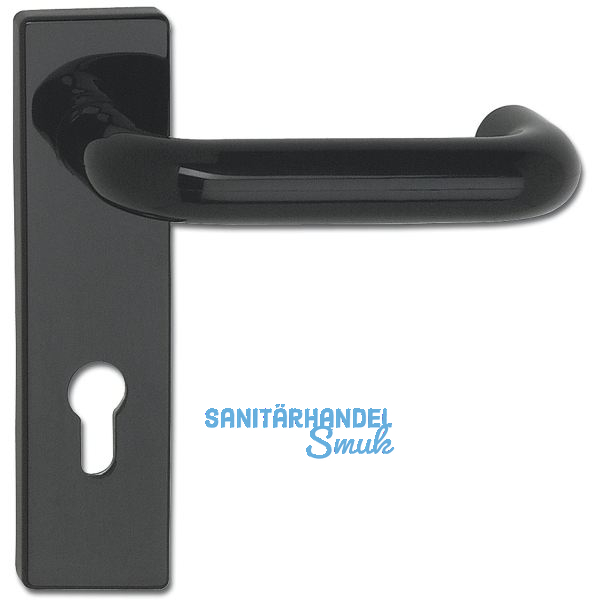 FS-Dr�ckergarnitur U-Form - auf Kurzschild PZ 72, TS 44-66 mm, schwarz