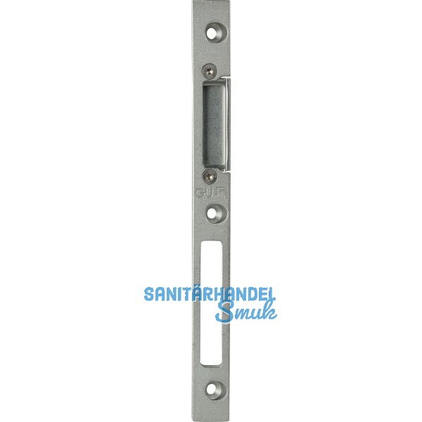 Schlie�blech GU-Secury z. Einfr�sen verstell. links, Falz 4 mm, verzinkt silber