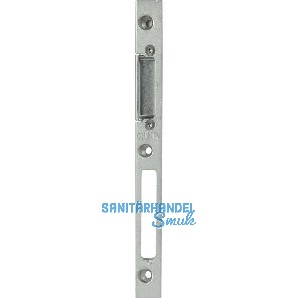 Schlie�blech GU-Secury z. Einfr�sen verstell. rechts, Falz 4 mm, verzinkt silber