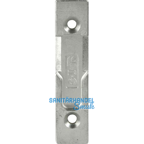 GU Schlie�teil f�r Rollzapfen, Stulp 20 mm, Falz 4 mm, verzinkt silberf�rbig