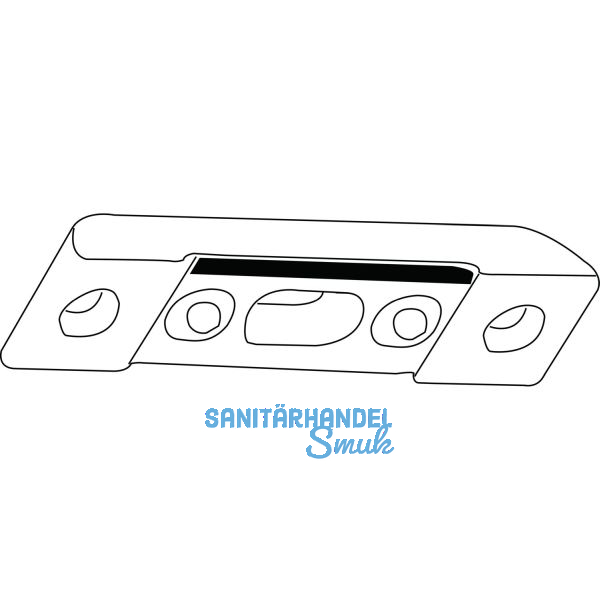 GU T�rkantriegel m. Schlie�blech und Buchse f. Stulpbreite 20 mm, silberf�rbig