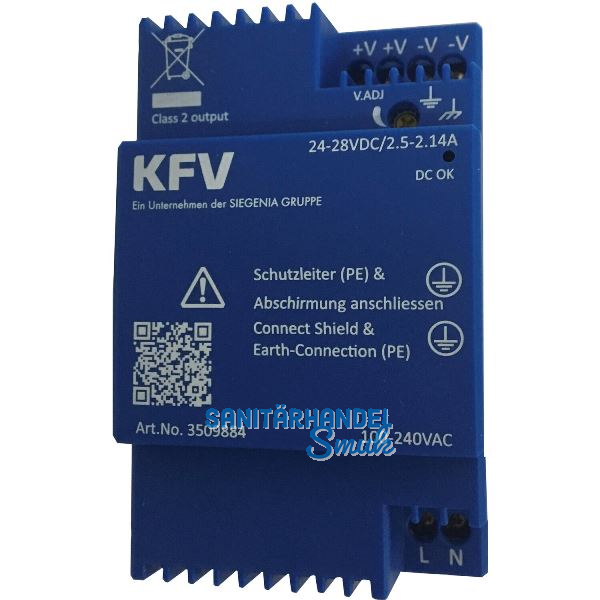 KFV Netzteil MVS Genius, 100-240 VAC, 24-28 VDC