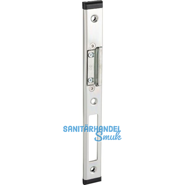 Schlie�blech GU f. Secury zum Aufschrauben,verst.m. AT-St�ck, links,verz. silber