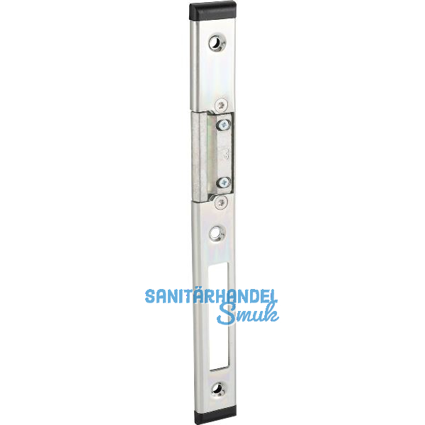 Schlie�blech GU f. Secury zum Aufschrauben,verst.m. AT-St�ck,rechts,verz. silber