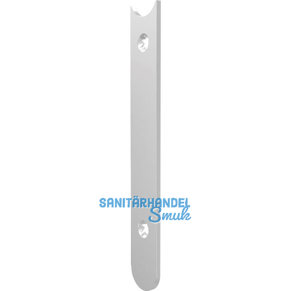 Anschlussstulp/Stulpverl�ngerung rund unten f�r Secury MFV, 130 x 20 mm,silber