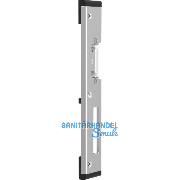 Schlie�blech GU f. Secury zum Aufschrauben,verst.m. AT-St�ck, links,verz. silber