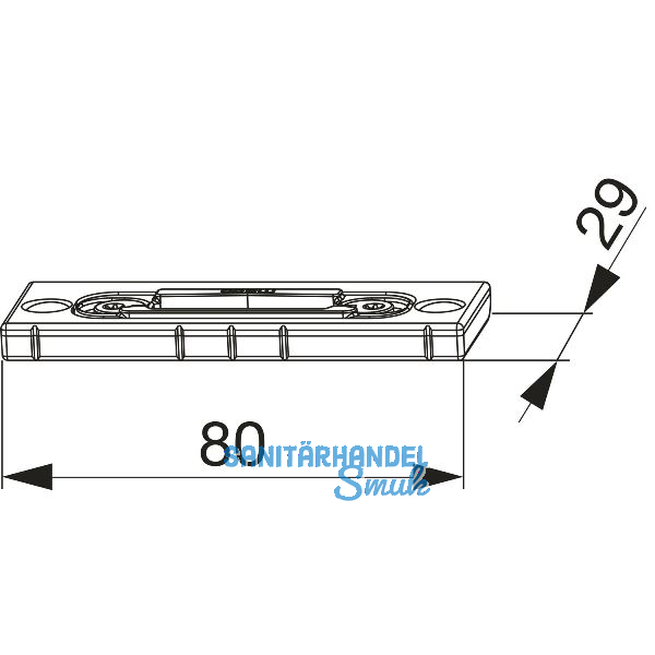 Fallenschlie�teil f�r PVC, verstellbar, Stahl verzinkt silber (226720)