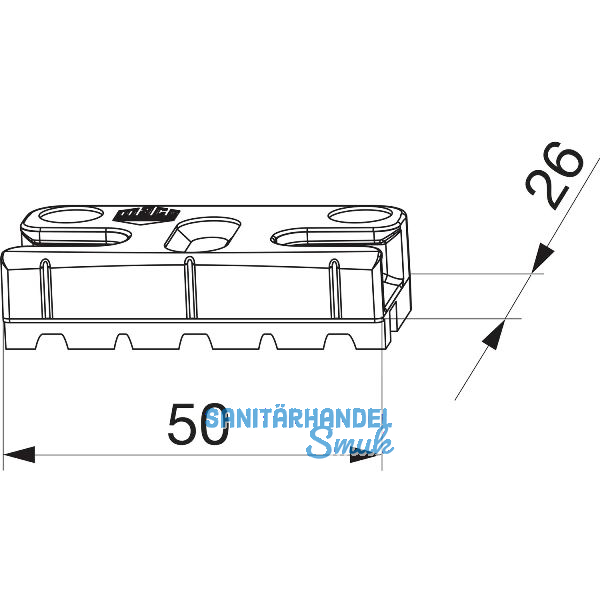 MACO Schlie�teil iS PVC 12/20-13, KBE System 70, APD -2 mm, silber (355270)