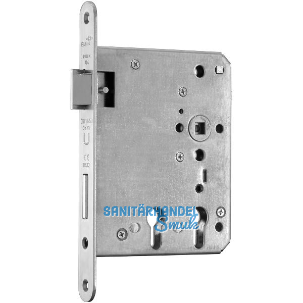 BMH Fluchtt�rschloss 1019 PZ f�r 2 Profilzylinder, rechts, DM 60/100, Edelstahl