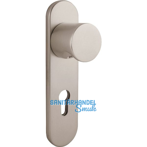 Knopfkurzschild 3054/5162DZAFH, PZ 88 mm, Edelstahl satiniert