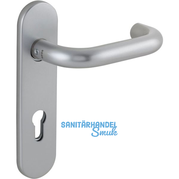 Dr�ckerlochteil 1754 mit Kurzschild innen PZ 88 mm, rund, silber eloxiert