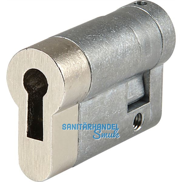 Einbauhalbzylinder gleichsperrend Sperre 61005 Keilbart A37/C48 mm vernickelt