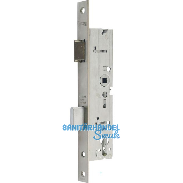 WSS Rohrrahmenschloss Flachstulp m. Falle und Riegel, DM 45, VK 8 mm, Edelstahl