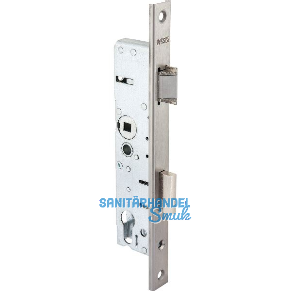 WSS Rohrrahmenschloss U-Stulp m. Falle und Riegel, DM 34, Edelstahl