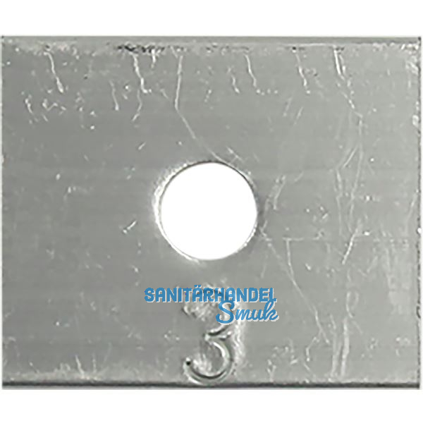 WSS Futterst�ck 24x20x3 mm Aluminium blank