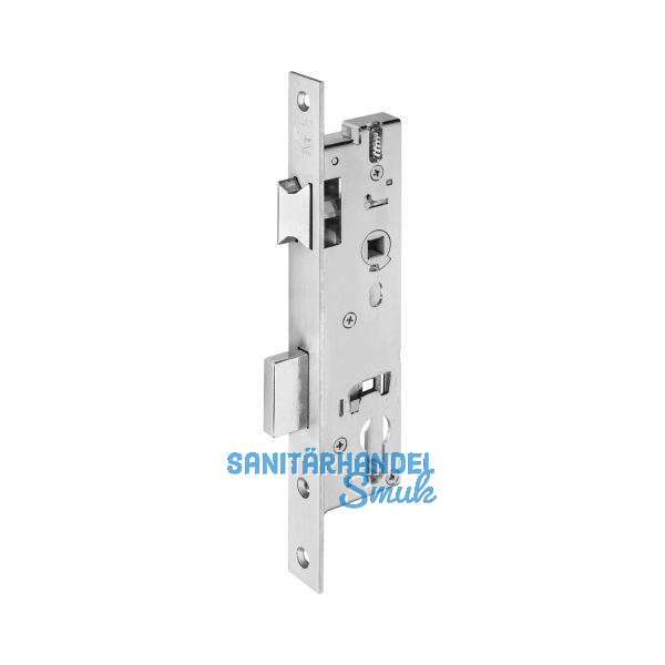 WILKA Rohrrahmenschloss Flachstulp m. Falle u. Riegel, PZW, DM 20, Edelstahl