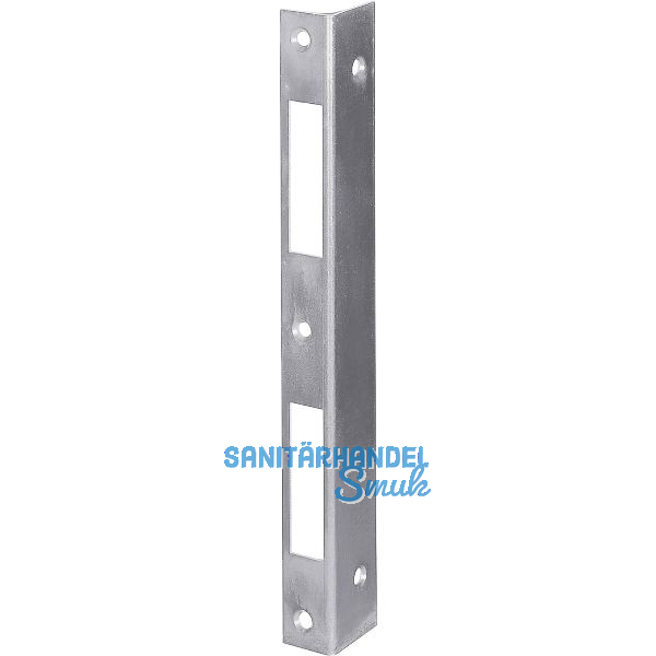 Winkelschlie�blech eckig Blindlappen 27mm, gerade, Stahl verzinkt silberf�rbig