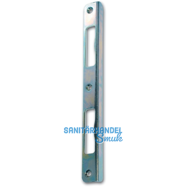 Winkelschlie�blech R 9 rund Blindlappen 10mm, Aussch. bombiert, Edelstahl-Effekt