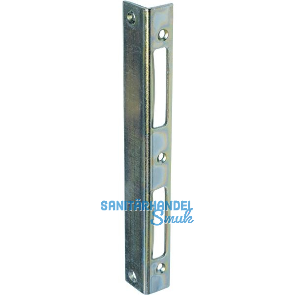 Sicherheitswinkelschlie�blech eckig Blindlappen 27 mm,St�rke 2,5mm, verz. silber