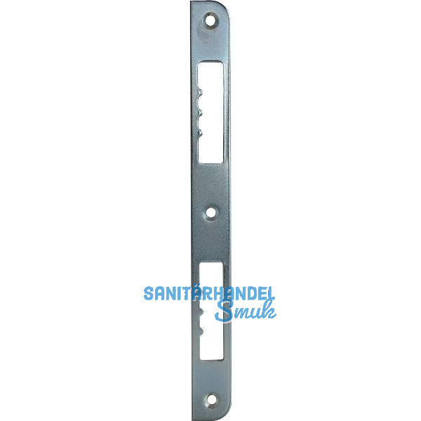 Schlie�blech R10 gerade einseitig abgerundet, 210x20x3 mm, Stahl verzinkt