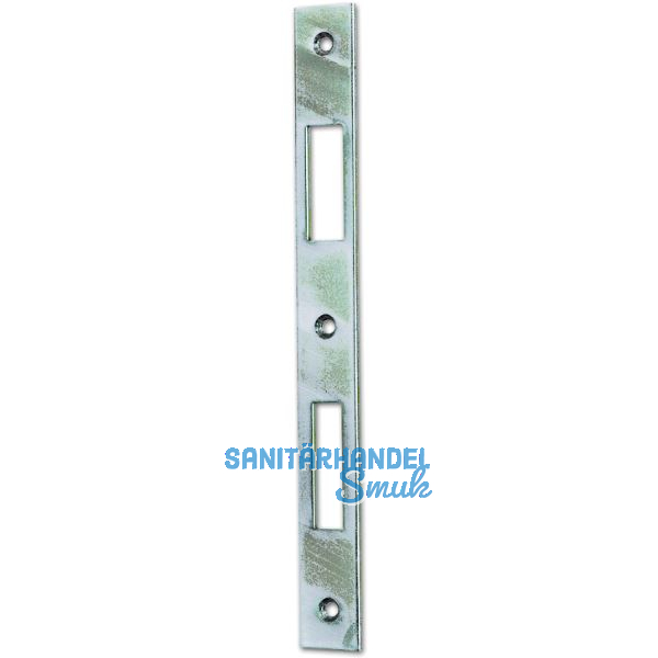 Schlie�blech gerade, 210 x 24 x 2 mm, Stahl verzinkt silberf�rbig