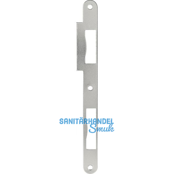 Doppelt�rschlie�blech R9 bombiert, 210 x 18 x 2 mm, Edelstahl-Effekt