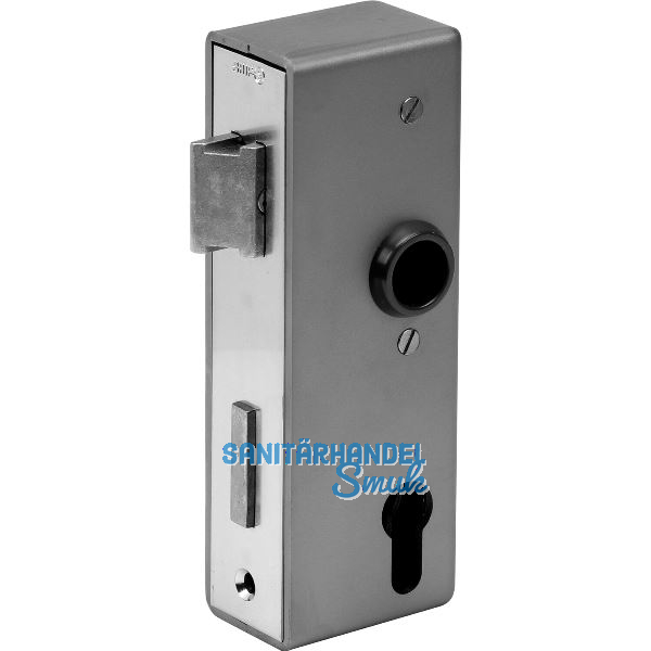 AMF Spezialschloss f�r Stahlkonstruktionen 141U, PZW,Kastenst.30mm,Stahl blank