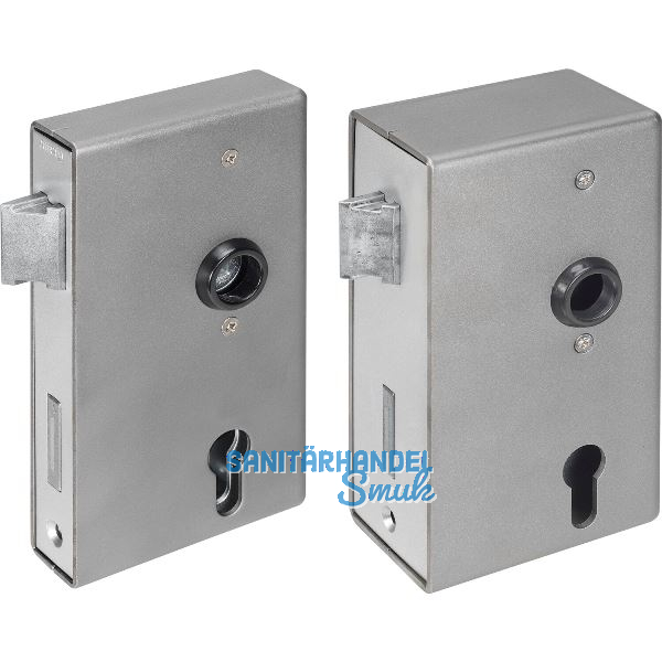 AMF Spezialschloss f�r Stahlkonstruktionen 140U, PZW, Kastenst.40mm,Stahl blank