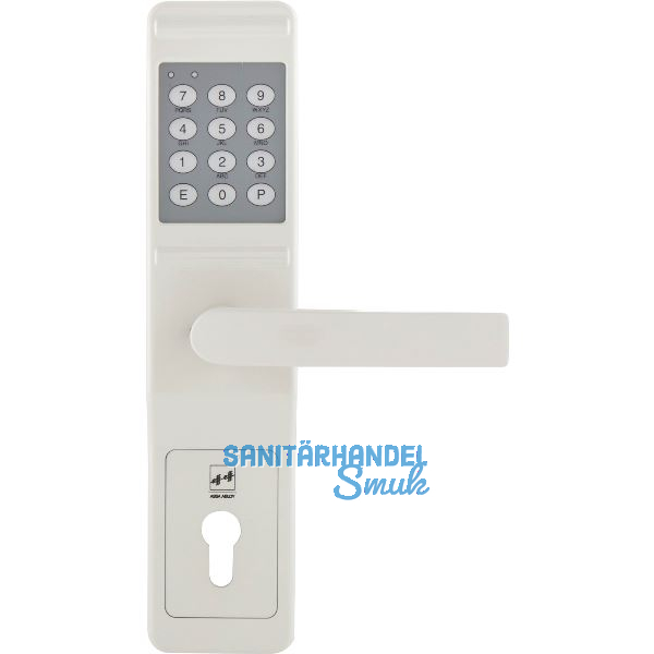 T�rcodeschloss Version B, Lochung PZ, Entfernung 88 mm, RAL 9002