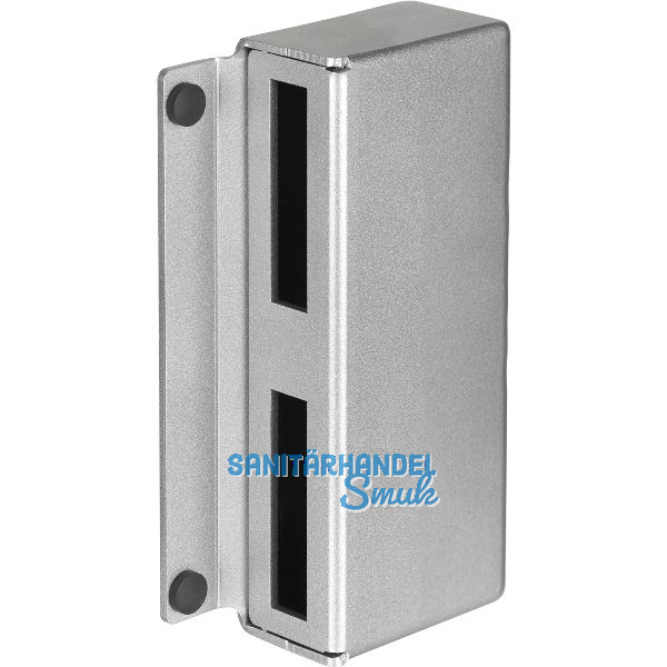 AMF Gegenkasten 146GS schmal f�r Doppeltore, 173 x 82 x 30mm, Stahl blank