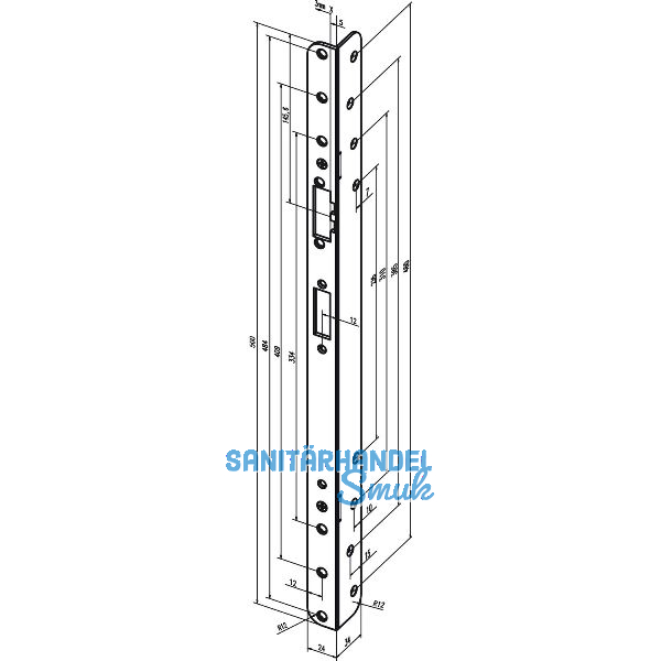 Renovierungsschlie�blech winkelig, 24 x 34 x 500 mm rund (---68A35-04)