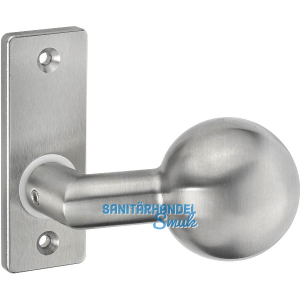 AMF Knopfkurzschild 438 gekr�pft, fest, 87 x 32 x 6 mm, Knopf � 55 mm, Edelstahl