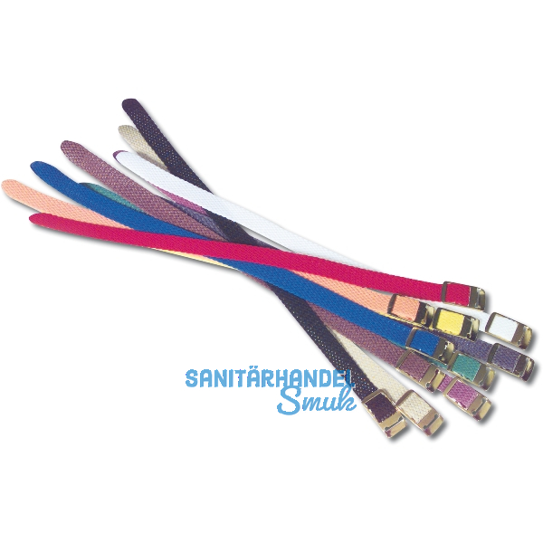 Armband Nylon geflochten, f�r Pfandschloss, rot, wei�, blau, gr�n, gelb, schwarz