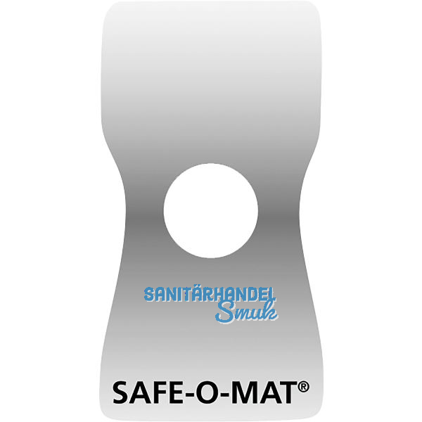 �u�eres Schrankschild selbstklebend f. Pfandschloss Safe-O-Mat ohne Nummerierung