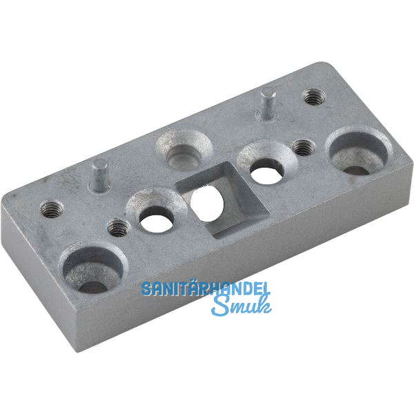 MARCHESI Distanzplatte f�r Zusatzschloss, 12 mm, Zinkdruckguss silberf�rbig