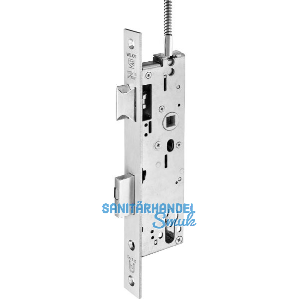 WILKA Rohrrahmenschloss 634Z Flachstulp mit Falle und Riegel, DM 40mm, Edelstahl