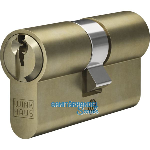 WINKHAUS Doppelzylinder AZ 35/35 verschiedensperrend beidseitig sperrbar Messing