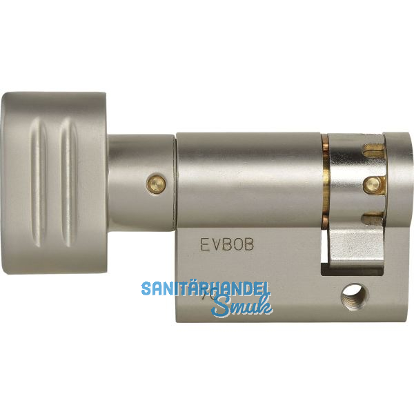 WINKHAUS Knaufhalbzylinder MS00/Z1 30 mm Messing vernickelt matt