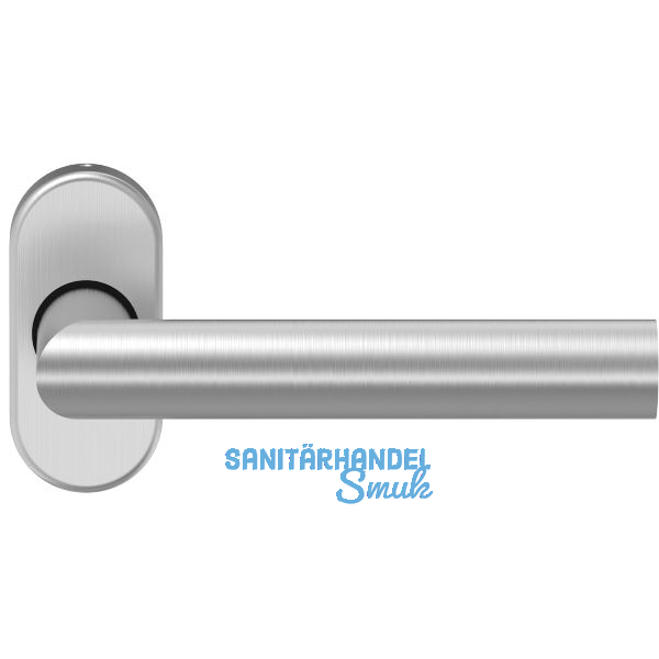 Dr�ckerlochteil D 310 - auf Rosette, VK: 8 mm, Edelstahl matt