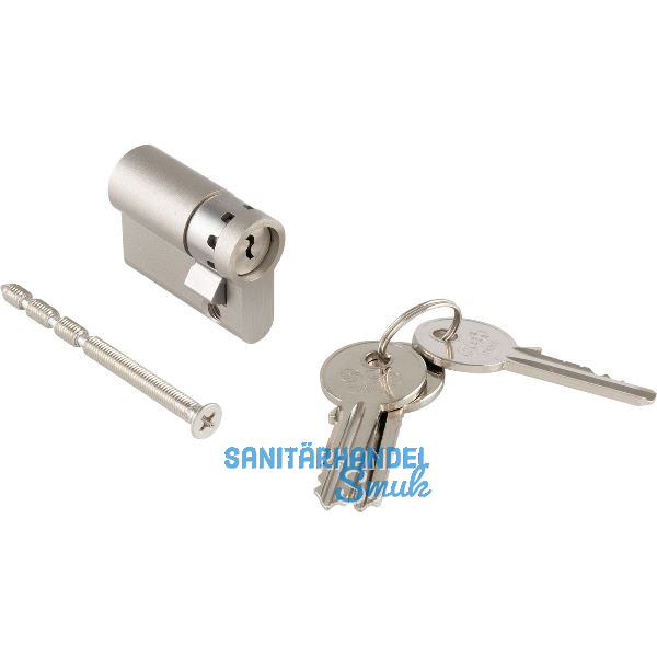 MARCHESI Einbauhalbzylinder H36000 gleichsperrend 30,5 mm vernickelt