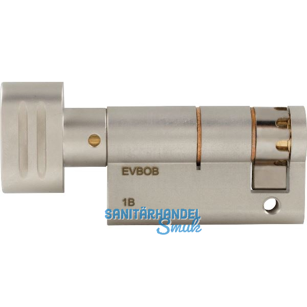 WINKHAUS Knaufhalbzylinder MS00/Z1 50 mm Messing vernickelt matt