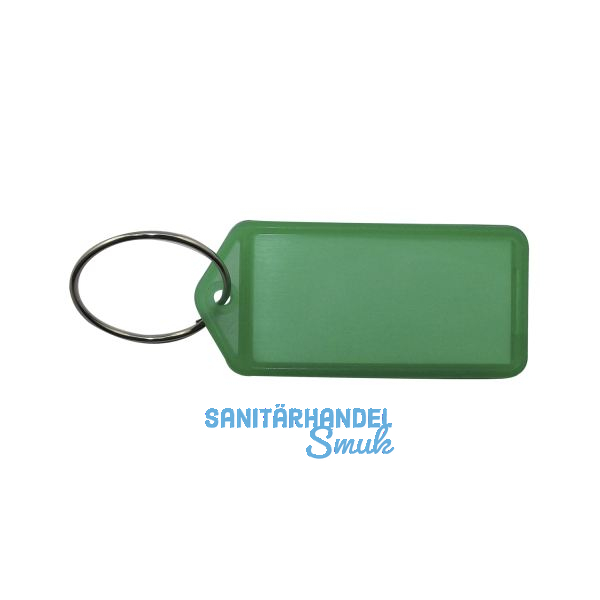 Schl�sselanh�nger - mit Papiereinlage, Kunststoff transparent gr�n