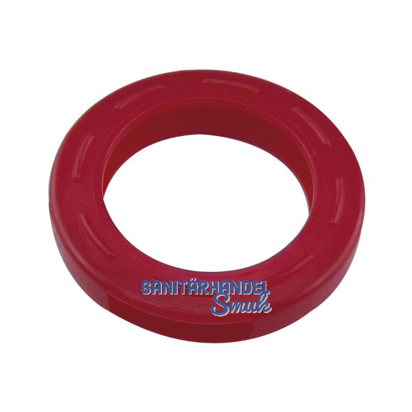 Kennring rund, f�r Zylinderschl�ssel � 24 mm, Kunststoff rot