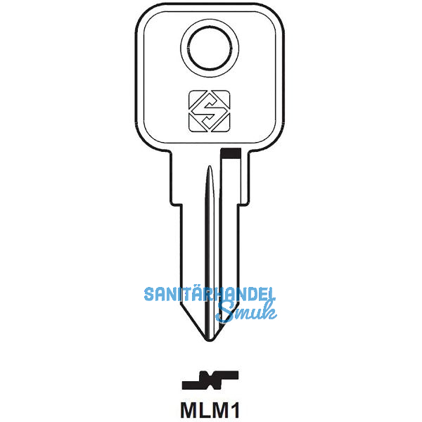 Zylinderschl�ssel-Rohling Erwe MLM1