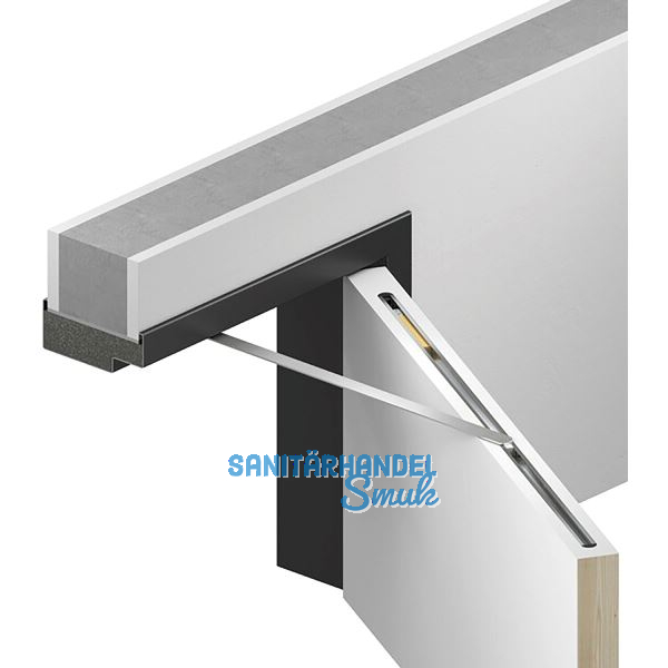 ATHMER T�r�ffnungsbegrenzer Porti f�r Holzt�ren, 610-719 mm, 30kg, silber