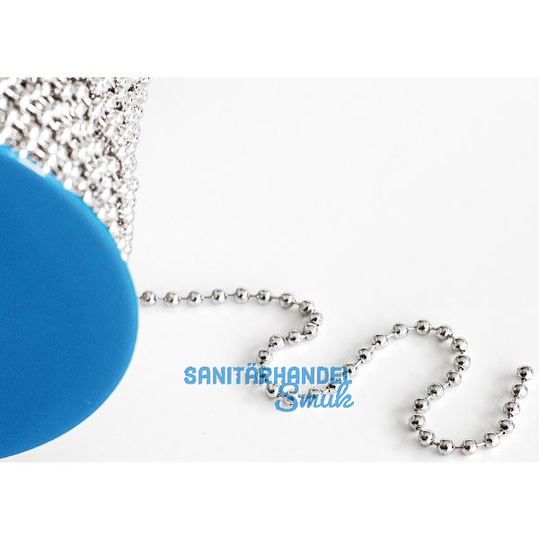 Schl�sselkette - Stahl vernickelt, L�nge auf Ma�