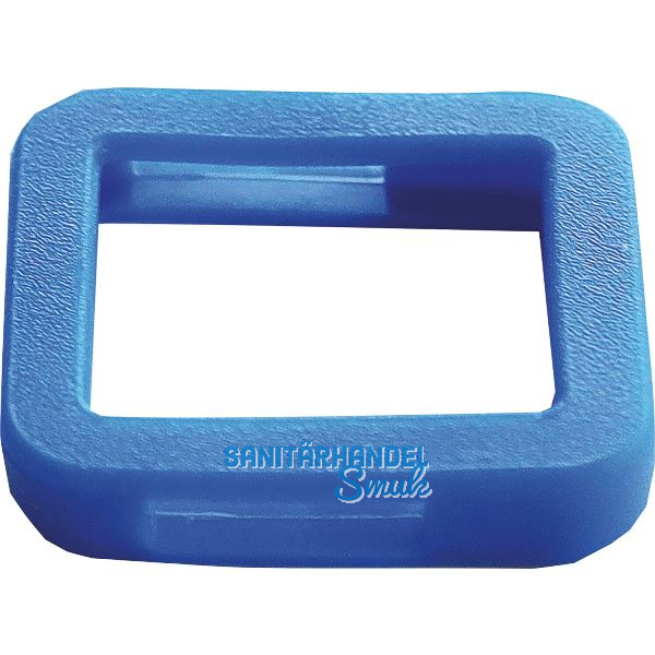 Kennring eckig, f�r Zylinderschl�ssel, Kunststoff dunkelblau