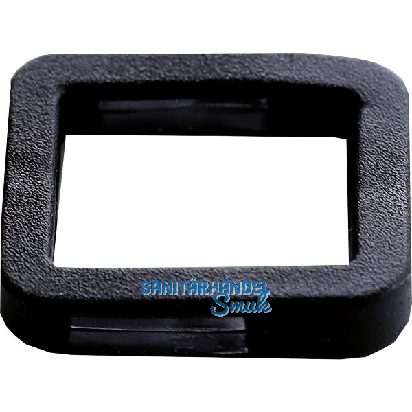 Kennring eckig, f�r Zylinderschl�ssel, Kunststoff schwarz