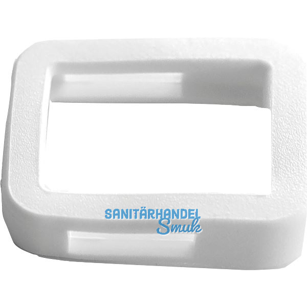 Kennring eckig, f�r Zylinderschl�ssel, Kunststoff wei�