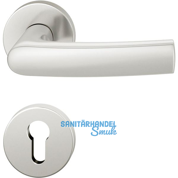 FSB Dr�ckergarnitur 12 1015 ASL auf Rosette PZ, silber eloxiert